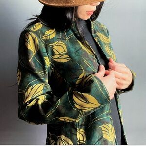 Requirements Leaf print Women's Jacket size large